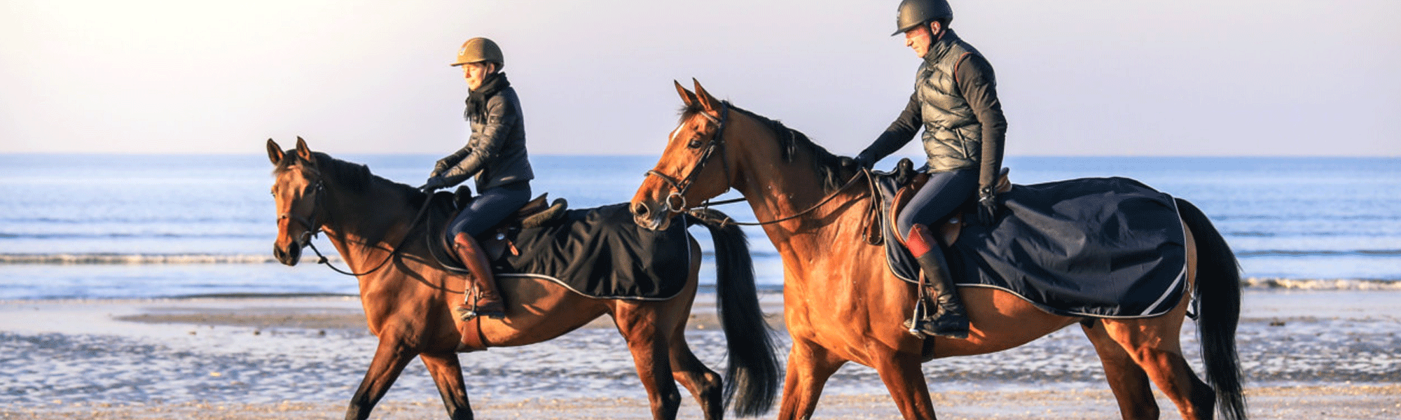 balade à cheval plage Deauville